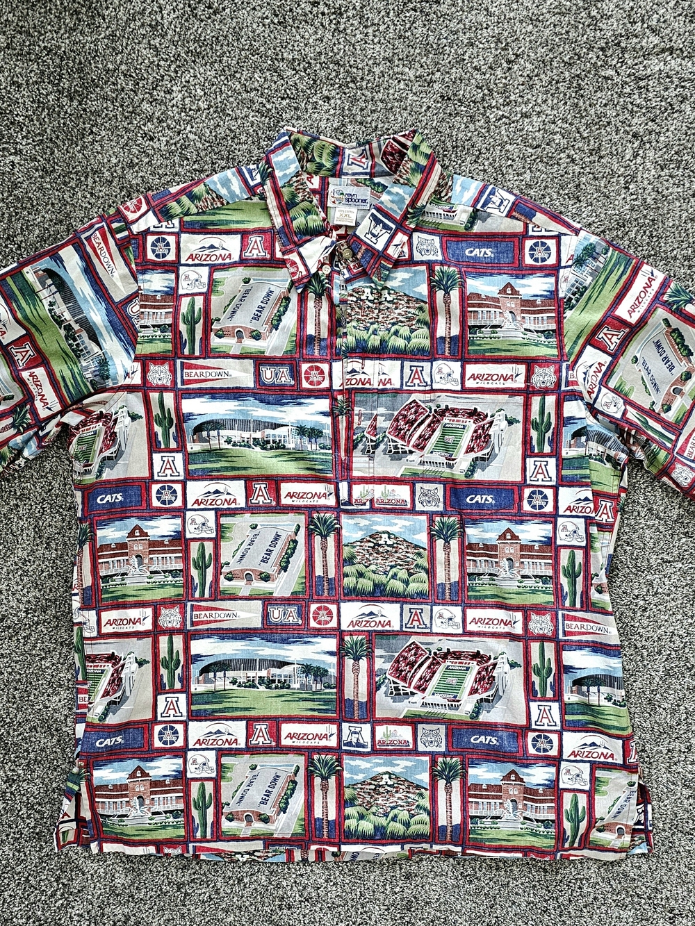 reyn spooner Arizona wildcats Print Multicolor Short-Sleeve Shirt